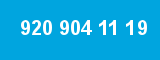 920 904 11 19 920 904 11 19